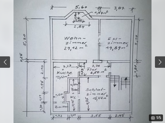 Plan Wohnung Aufteilung