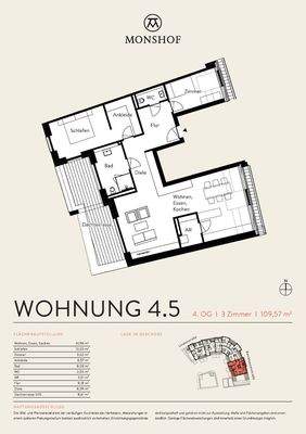 Wohnung Nr. 43 (4.5)