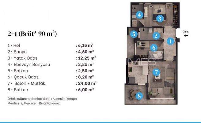 Affordable Flats in a Luxury Complex with Pool in Aksu Antalya