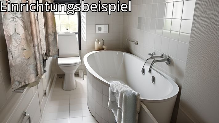Bad mit Wanne im Anbau