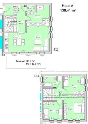 Haus A, 136,41 m²