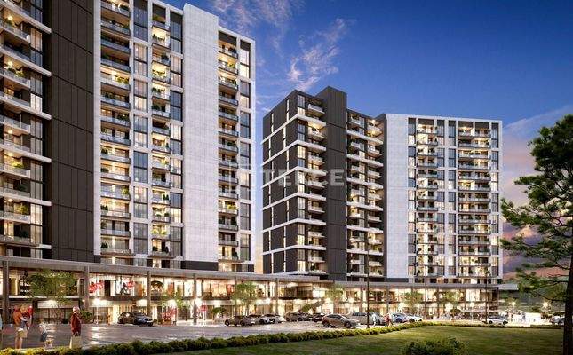 Sea View Real Estate in a Complex in Istanbul Maltepe