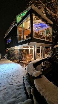 Blick vom Teich Winter