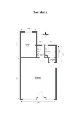 Grundriss Gaststätte