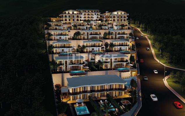 Apartments with Panoramic City Views in Kargıcak Alanya