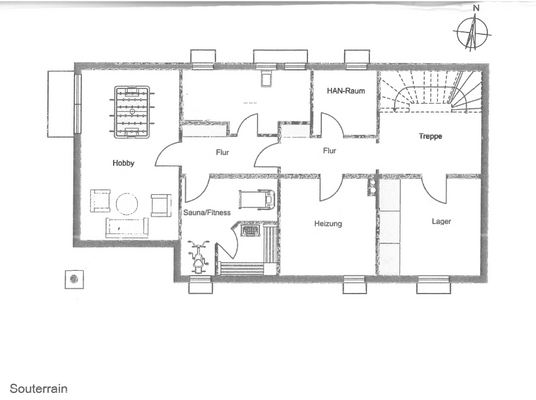 Grundriss Souterrain