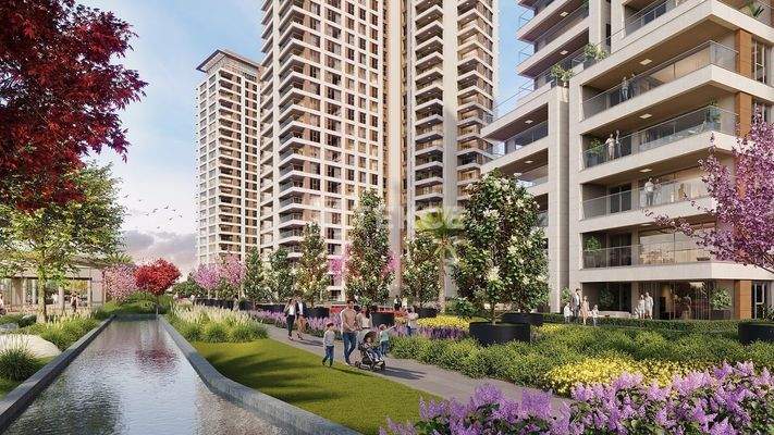 Apartments in a 5-Pool Complex Close to the Coast in Kartal Istanbul