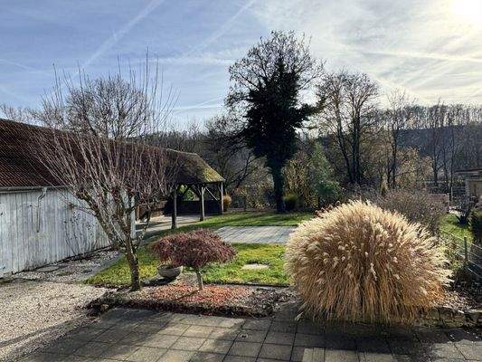 der eigene Garten im Winterschlaf