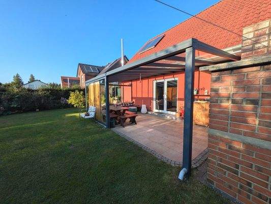 Ansicht Terrassenüberdachung