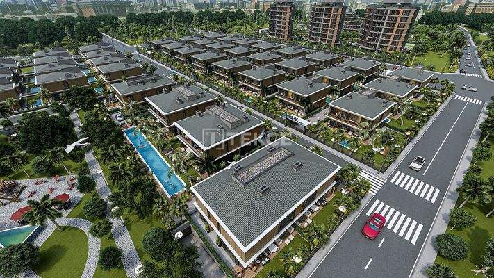 4-Bedroom Villas with Pool in Antalya Muratpaşa