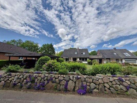 Garten und Hansansicht " Haus 1 und 2"