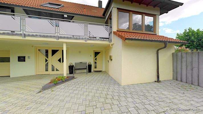 Hauszugang, rechte Hausseite