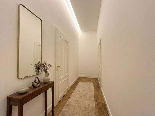 Flur mit Beispielmöblierung