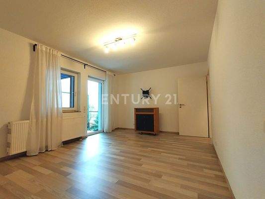 Das Schlafzimmer mit traumhaftem Balkon