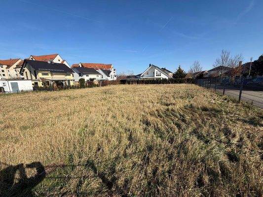 Blick auf das Grundstück