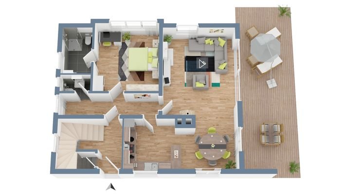 Grundriss 3D EG