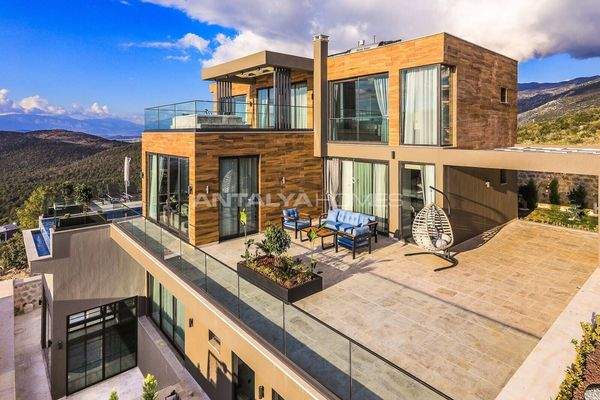 Villas with Indoor Pool and Rental Guarantee in Antalya Kalkan