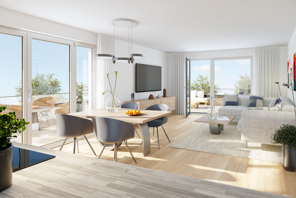 Wohnbeispiel 1 (aus Sicht des Illustrators)