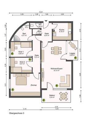 Grundriss (beispielhaft)