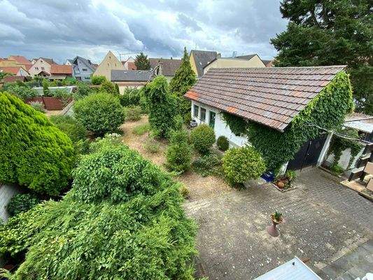 Blick aus den in den Garten