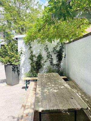 Hinterhofarbeitsplatz