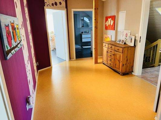 große Wohndiele im Dachgeschoss