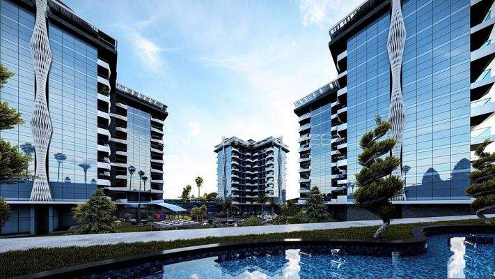 Luxury Apartments in a Complex with Hotel Amenities in Alanya