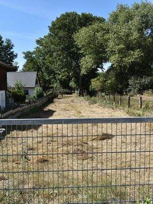 Blick auf das Grundstück