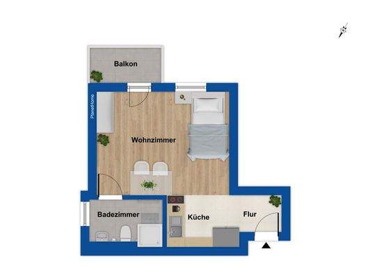 Grundriss - 1. Obergeschoss