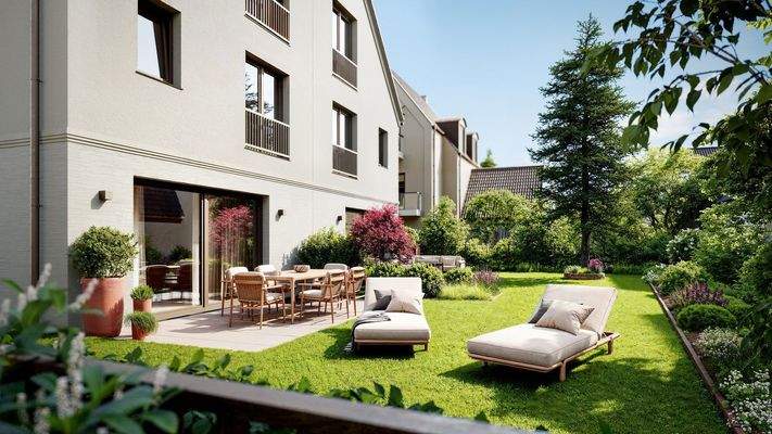 Blick in den Südgarten