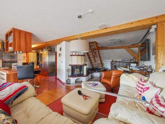 Offene Wohnküche (4-Raum-Maisonettewohnung, Haus Nr. 9)