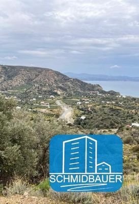 Kreta, Agia Galini: Grundstück mit Panoramablick auf das Meer zu verkaufen