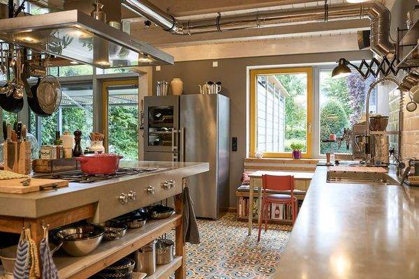 Detailblick Profiküche