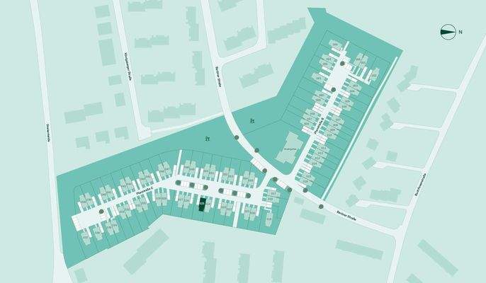 Lage des Doppelhauses im Quartier