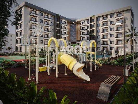 Real Estate with a Pool Near the Airport in Antalya