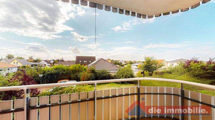 Balkon mit Blick ins Grüne