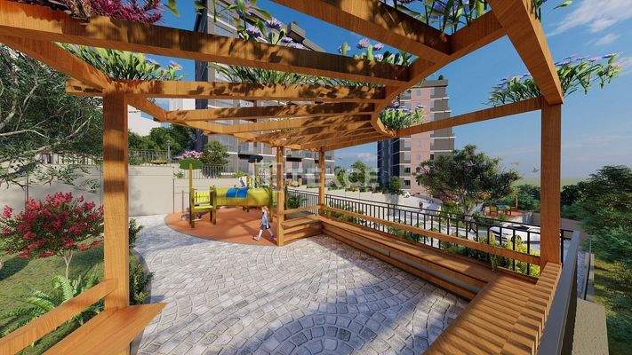 Forest View Flats in a Gated Complex in İstanbul Kağıthane