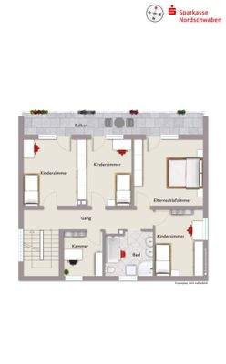 Grundriss Obergeschoss