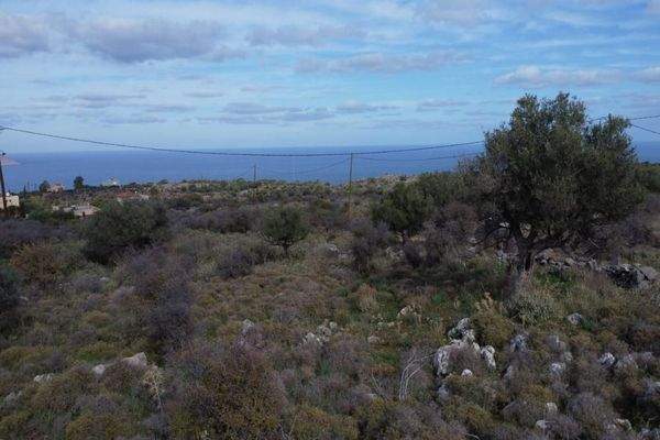 Kreta, Kokkino Chorio: Weitläufiges Gelände mit spektakulärem Meerblick zu verkaufen
