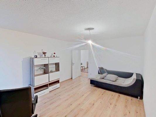 Ansicht II: Wohn- und Esszimmer