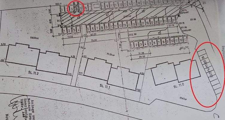 Lage Garage + Stellplätze