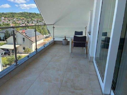 der Sonnenbalkon im DG