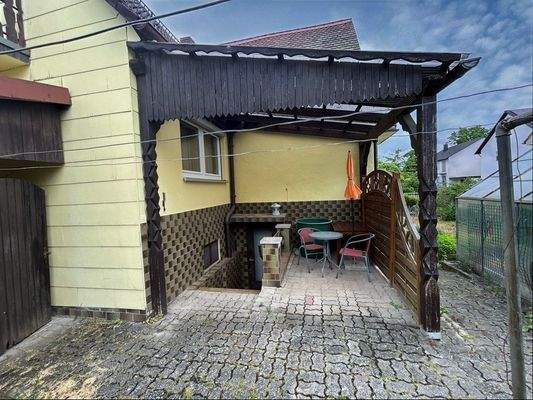 Ansicht Freisitz und Kellerabgang