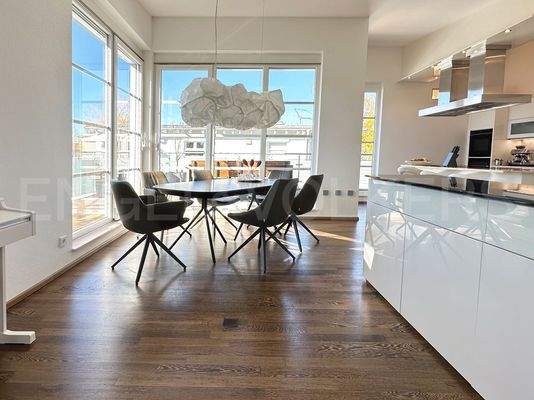 Blick aus dem Wohnzimmer
