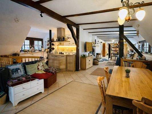 Wohn-Essbereich Whg Dachgeschoss