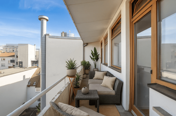 Balkon - virtuell eingerichtet