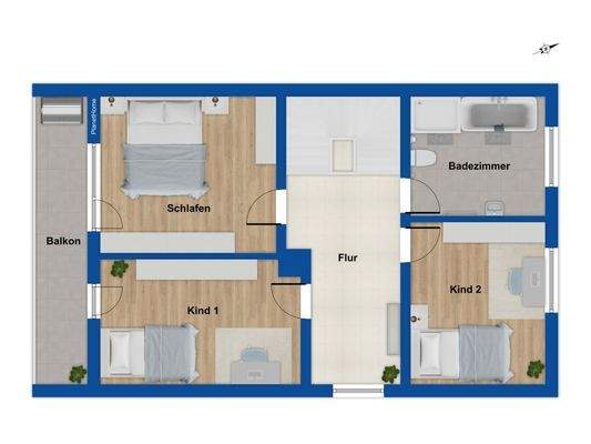 Grundriss Obergeschoss