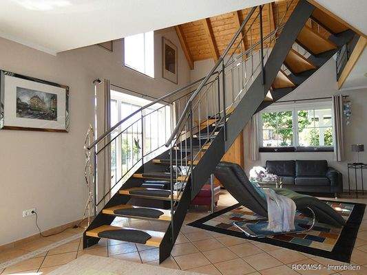 eleganter Aufschwung ins Obergeschoss