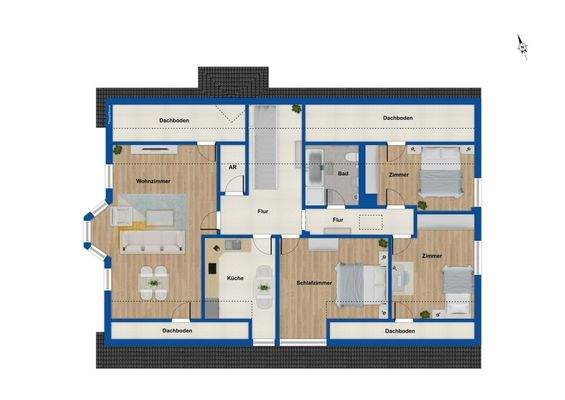 Grundriss Dachgeschoss