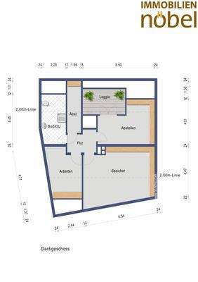 Grundriss Dachgeschoss Wohnen